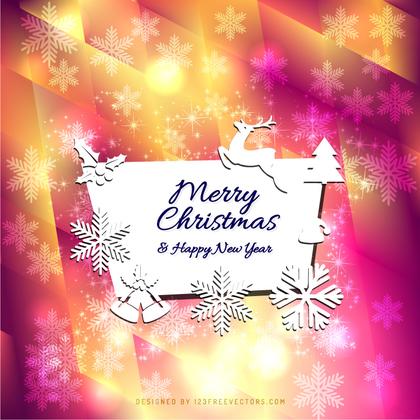 Merry Christmas and Happy New Year Greeting Card