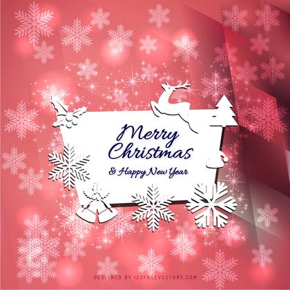 Merry Christmas and Happy New Year Card Background Design