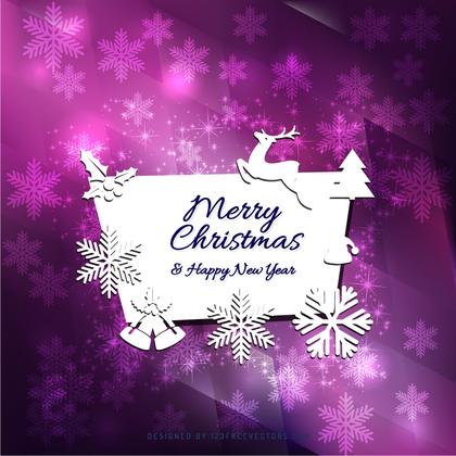 Merry Christmas and Happy New Year Card Background Graphics