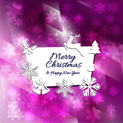 Merry Christmas and Happy New Year Card Template