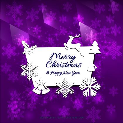 Merry Christmas and Happy New Year Greeting Card