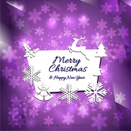 Merry Christmas and Happy New Year Card Background