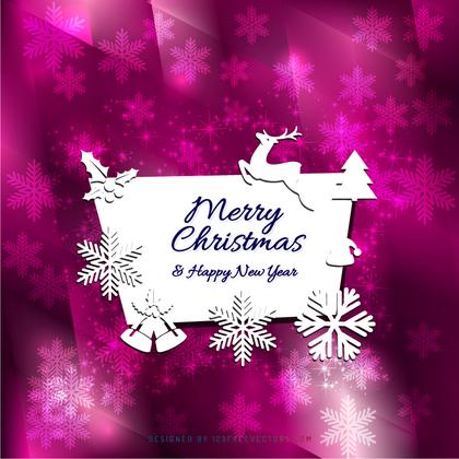 Merry Christmas and Happy New Year Card Background Design