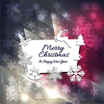 Merry Christmas and Happy New Year Card Background Image