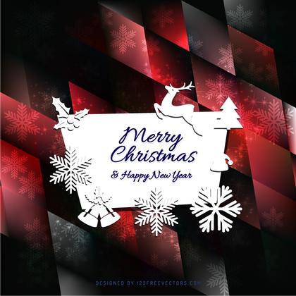 Merry Christmas and Happy New Year Card Design