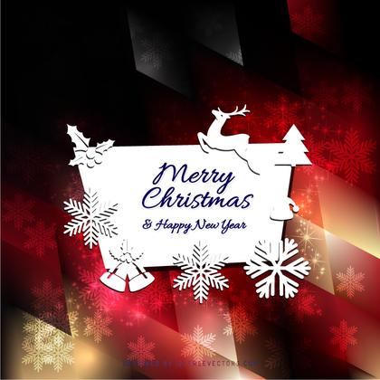 Merry Christmas and Happy New Year Card Graphics
