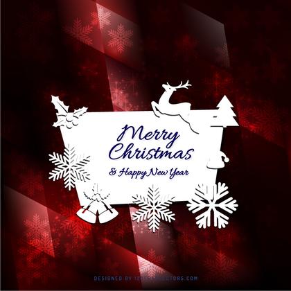 Merry Christmas and Happy New Year Greeting Card