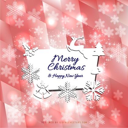Merry Christmas and Happy New Year Card Background Design