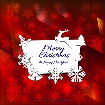Merry Christmas and Happy New Year Card Template