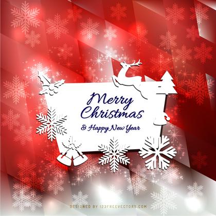 Merry Christmas and Happy New Year Card Background Image
