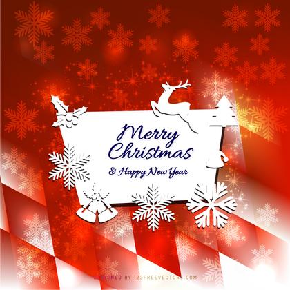 Merry Christmas and Happy New Year Card Background Graphics