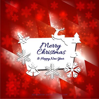 Merry Christmas and Happy New Year Card Design