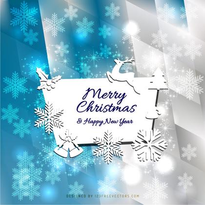 Merry Christmas and Happy New Year Card Background