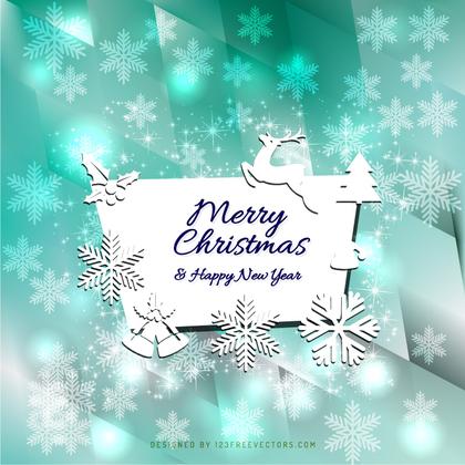Merry Christmas and Happy New Year Card Template