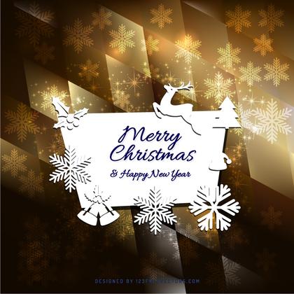 Merry Christmas and Happy New Year Card Background Image