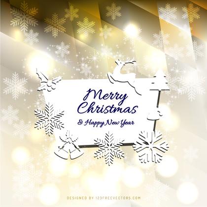 Merry Christmas and Happy New Year Card Background Image