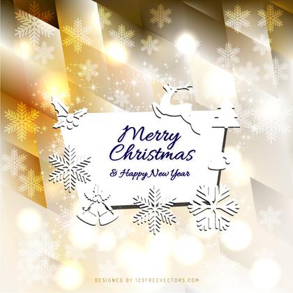 Merry Christmas and Happy New Year Card Background Graphics