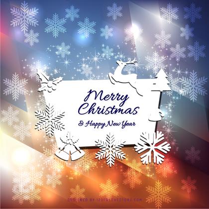 Merry Christmas and Happy New Year Card Design