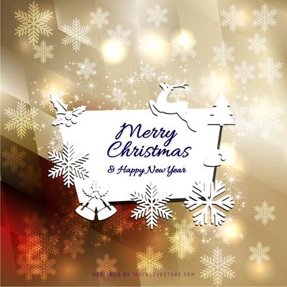 Merry Christmas and Happy New Year Greeting Card