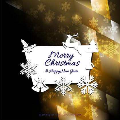 Merry Christmas and Happy New Year Card Background