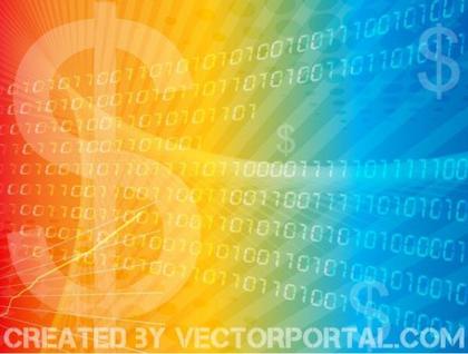 Colorful Business Finance Vector Background