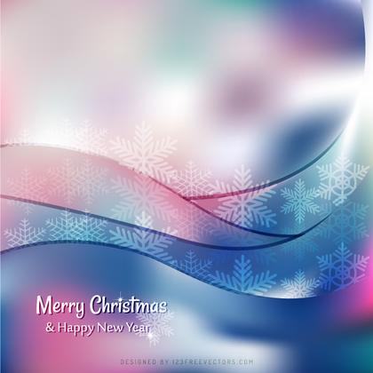Merry Christmas Background with Snowflakes