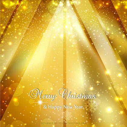Orange Sparkles Christmas Background Template