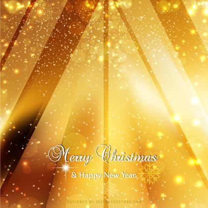 Orange Sparkles Christmas Background Image