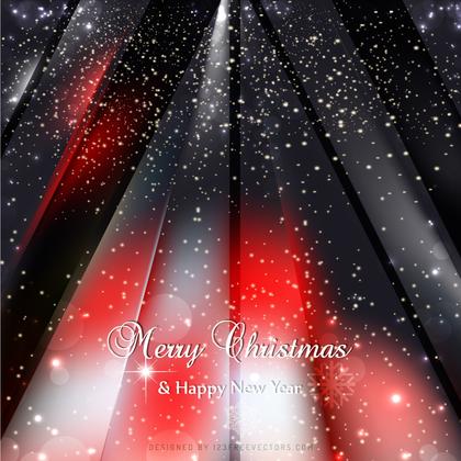 Christmas Sparkles Red Black Background Template