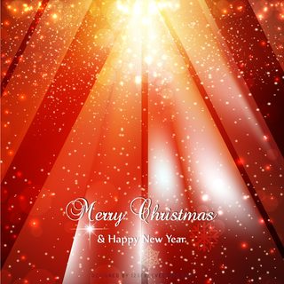 Red Yellow Sparkles Christmas Background Image