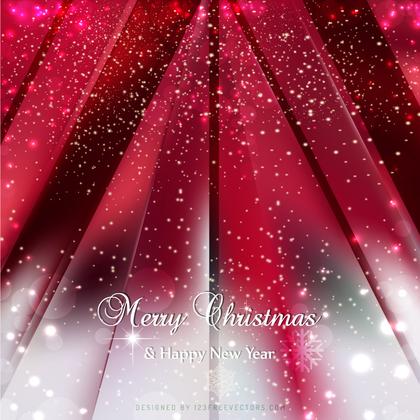 Red Sparkles Christmas Background Design