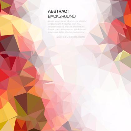 Bright Colorful Abstract Geometric Polygon Background Vector