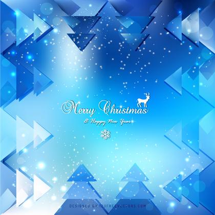 Blue Christmas Background Design