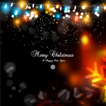Black Orange Fire Christmas Lights Background Graphics
