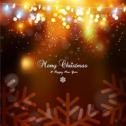 Orange Christmas Lights Background