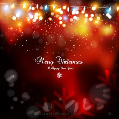 Dark Red Christmas Lights Background Graphics