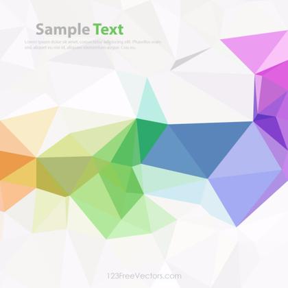 Colorful Rainbow Polygonal Triangular Background Image