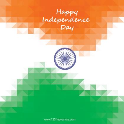 Happy Independence Day India Day Background Vector Image