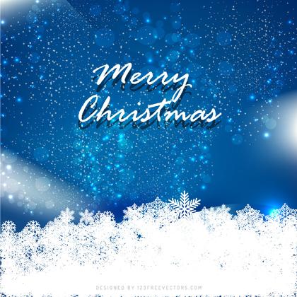Blue Christmas Background Design