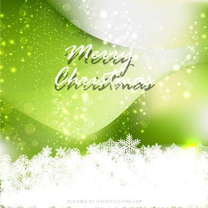Merry Christmas Green Background