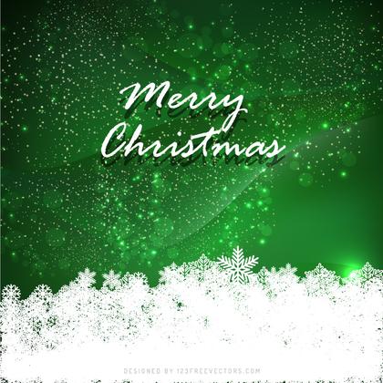 Green Elegant Christmas Background