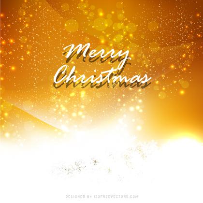 White Orange Christmas Background Design