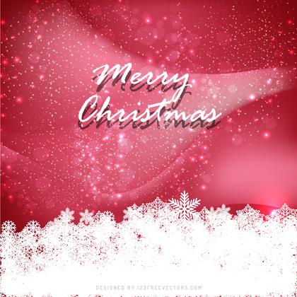 Merry Christmas Amaranth Pink Background Design