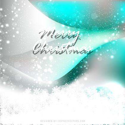 Gray Turquoise Christmas Background Image