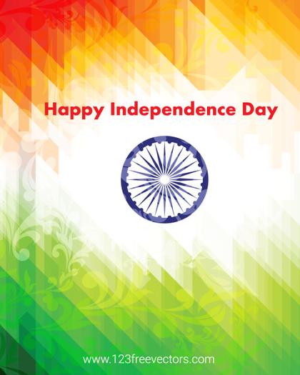 India Independence Day Poster, 15th of August Vector Image
