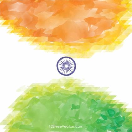 Indian Independence Day Watercolor Background Image