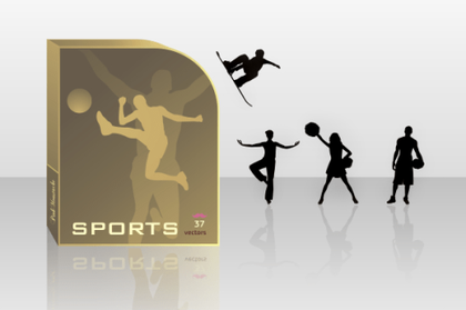 Free Vector Set: Athletes silhouettes