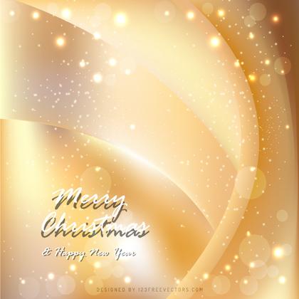 Merry Christmas Light Brown Background Template