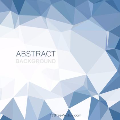 Light Blue Low Poly Background Vector