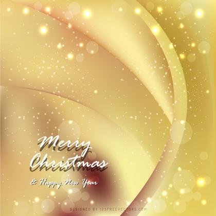 Merry Christmas Orange Background